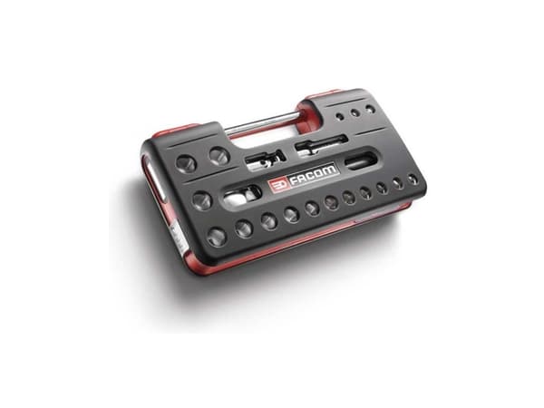 Facom SL.DBOX1PB, Pipenøkkelsett, 21 stykker, Sort, Rød, Kromvanadiumstål, 180 mm, 340 mm