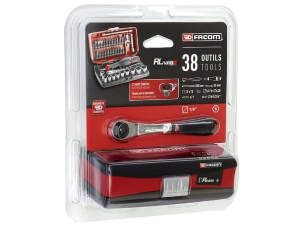 Facom Top-nyckelsats metrisk 1/4 (6,3 mm) 38 stycken RL.NANO1