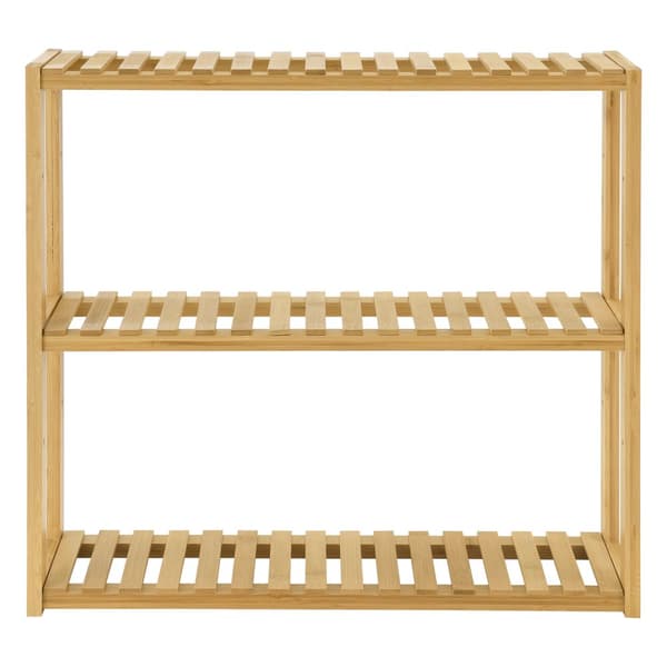 Hylla Örnsköldsvik 60x15x54cm bambu [en.casa]®