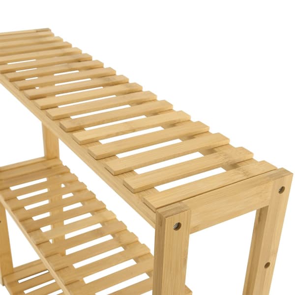 Hylla Örnsköldsvik 60x15x54cm bambu [en.casa]®