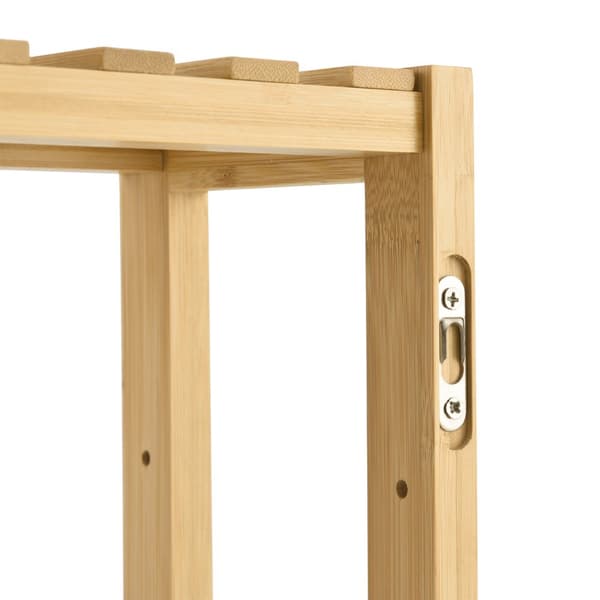 Hylla Örnsköldsvik 60x15x54cm bambu [en.casa]®