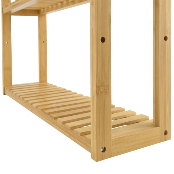 Hylla Örnsköldsvik 60x15x54cm bambu [en.casa]®