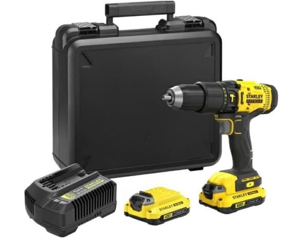 STANLEY slagborrmaskin 18V V20 50Nm 2x1.5Ah SFMCD711C2K