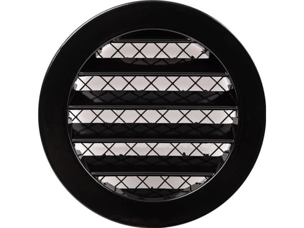 Europlast GRILLE ALUMINIUM ALLOY 125MM BLACK