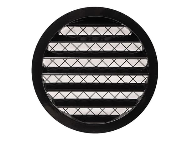 Europlast GRILLE ALUMINIUM ALLOY 125MM BLACK