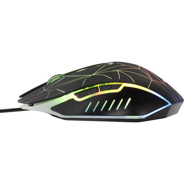 Renkforce RF-GM-120 Gaming-mus USB Optisk Svart 6 Knappar 3600 dpi Upplyst