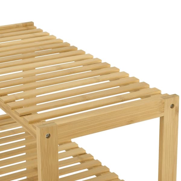 Hylla Nyköping 58x26x66cm bambu [en.casa]®
