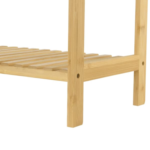 Hylla Nyköping 58x26x66cm bambu [en.casa]®