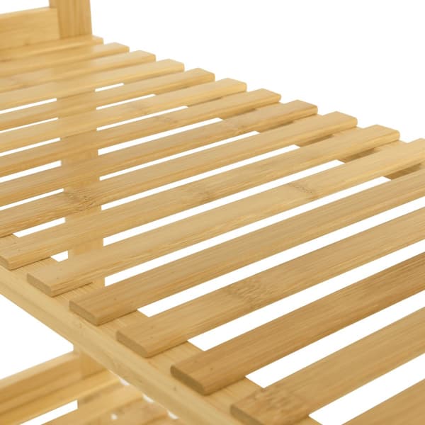 Hylla Karlskoga 60x26x130cm bambu [en.casa]®