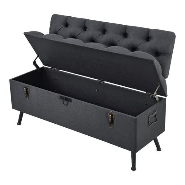 Sittbänk Malmöhus med förvaring 110x48x75cm [en.casa]