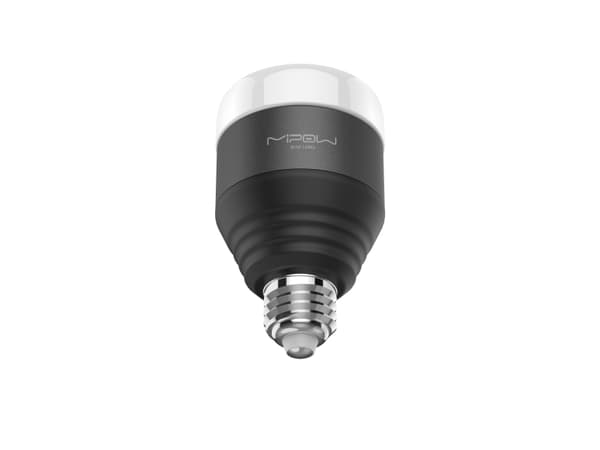 MiPow BTL201-BK, Smart glödlampa, Bluetooth, Svart, LED, Gjuten aluminium, Plast, Variabel, Varmvitt
