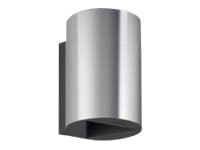 Philips myGarden Buxus - Vegglampe - LED x 2 - total: 9 W (ekvivalent 70 W) - varmt hvitt lys - rund - inox Rustfritt stål