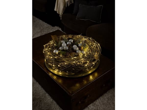 Konstsmide 6386-102 Motivljuskedja Drop Internt drivna LED (RGB) Varmvit Belyst Längd: 4,9 m