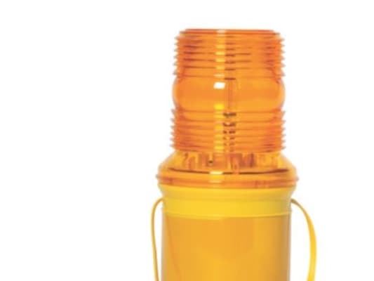 Blinklampe microlite 6V - Anvender 1 stk 6V batteri (medfølger ikke)
