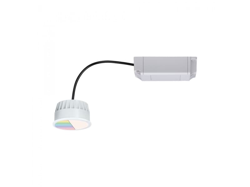 Paulmann RGBW Coin, Nedtryckbar spotlight, 1 lampor, LED, 5,2 W, 6500 K, Satinstål