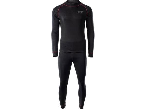 HITECH Thermoactive underwear men set sweatshirt + pants long johns leggings Hi-tec Sorin set black size XXL