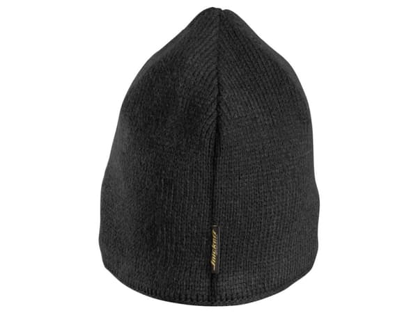 Snickers hue/beanie One Size - sort strik m/logo - 9084