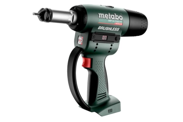 Metabo NMP 18 LTX BL M10, Svart, Grön, Gjuten aluminium, Rostfritt stål, Stål, 15 kN, 1 cm, Batteri, 18 V