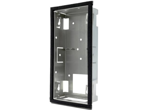 DoorBird 423860704, Monteringsboks, Sort, Metallisk, DoorBird, D2101V, Rustfritt stål, Tyskland