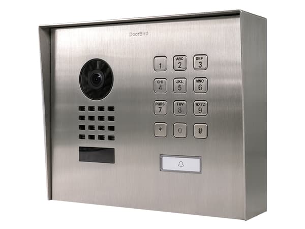 DoorBird D1101KH, 1080p, 150°, 90°, 6 m, 80°, IR Sort, Rustfritt stål