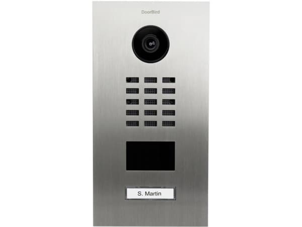 DoorBird D2101V Utomhusenhet IP-video dörrintercom LAN Rostfritt stål V4A (borstat)