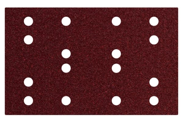 Metabo 635191000, Sand-papir, Metall, Polyester, Rustfritt stål, Stål, Tre, Rød, Rektangulær, 13,3 cm, 80 mm