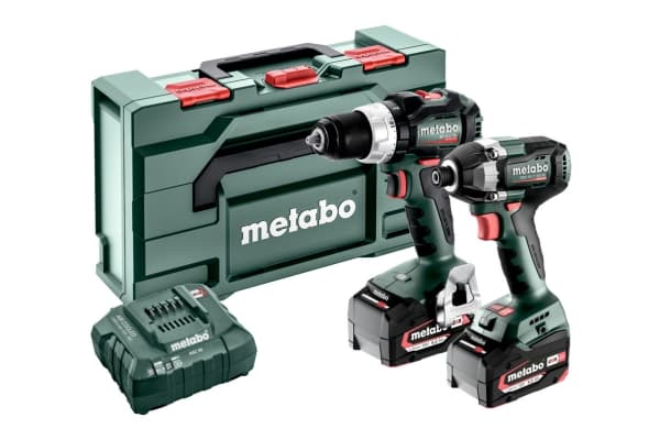 Metabo SET 2.8.4 18V, Skrupistol, Pistolhåndtak, Sort, Grønn, Rød, 2100 RPM, 600 RPM, 34 Nm