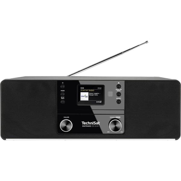 Bordsradio TechniSat DIGITRADIO 370 CD IR DAB+, DAB, FM, Internet inkl. fjärrkontroll Svart Svart