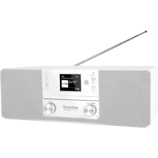 Bordsradio TechniSat DIGITRADIO 370 CD IR DAB+, DAB, FM, Internet inkl. fjärrkontroll Vit