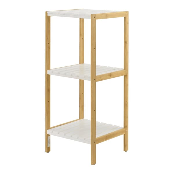 Badrumshylla Balsfjord 33x34x80cm bambu [en.casa]