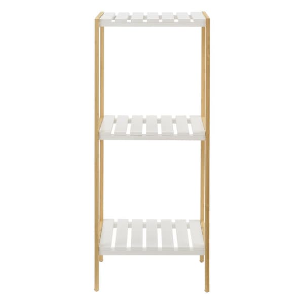 Badrumshylla Balsfjord 33x34x80cm bambu [en.casa]