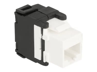 Delock - Trapetsjack - 180° - CAT 6a - RJ-45, LSA - vit