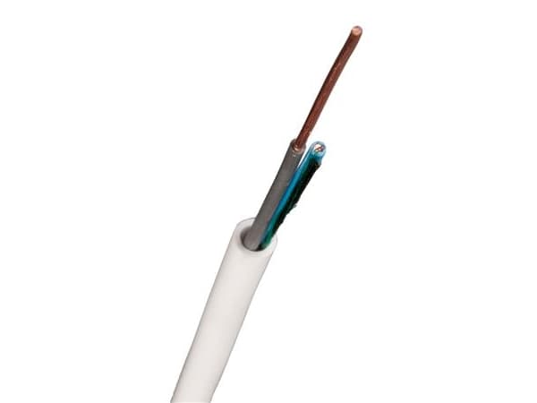 NEXANS Signalkabel, brandsikker 1x2x1mm klasse 1, uskærmet PT INFIT hvid spole, kabel Ø6,2mm - (100 meter)