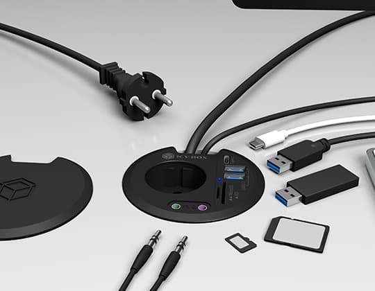 ICY BOX IB-HUB1430-CR - Hubb - i-bordet - 2 x SuperSpeed USB 3.0 + 1 x USB-C