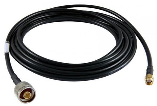 ALLNET ANT-CAB-LMR195-SMAM-NM-500, 5 m, R-SMA, N-type, Sort