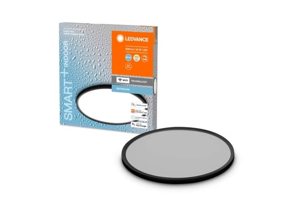 LEDVANCE SMART+ Orbis, Intelligent loftslys, Aluminium, Sort, Hvid, Wi-Fi, 3000 K, 47 mm, 2,7 kg
