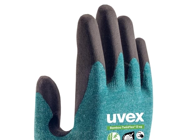 Uvex 60090, Fabrikkhansker, Sort, Grønn, Voksen, Unisex, Kuttbestandig, 1 stykker
