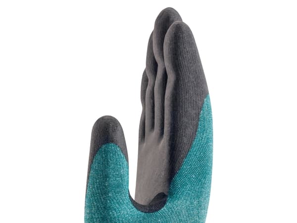 Uvex 60090, Fabrikkhansker, Sort, Grønn, Voksen, Unisex, Kuttbestandig, 1 stykker