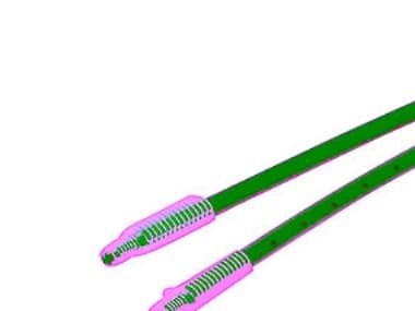 Fiberoptisk sensor, gennemgående bjælke, M4, 2m kabel E32-TC200 2M