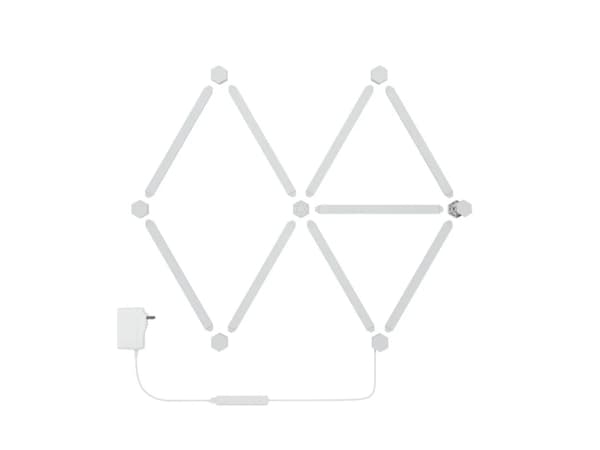 Nanoleaf Lines Starter Kit - Trådløst lyssett - LED x 9 - 2 W - klasse G - RGBW-lys - 1200-6500 K