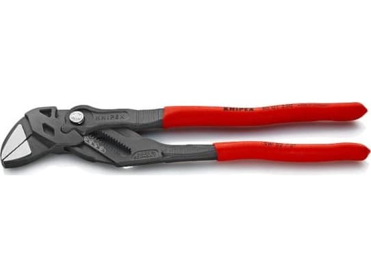 Knipex 86 01 250, Svart, Röd, Rostfritt stål, Rörtång i svensk modell, Röd, 4 cm, Kromvanadinstål, Kromvanadinstål