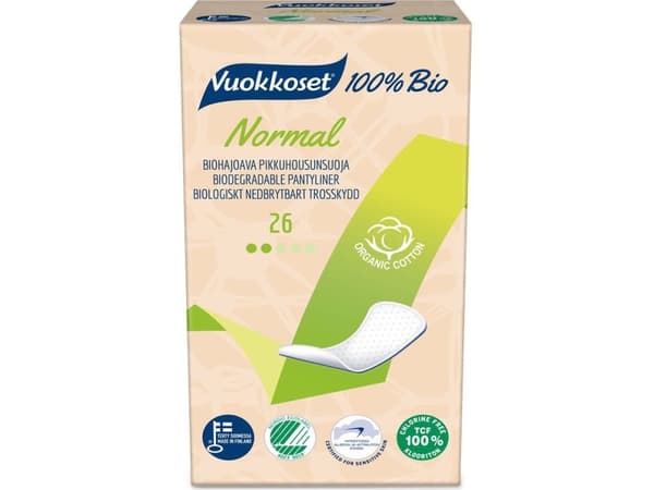 Ambolts Truseinnlegg Normal 100% Bio, 26 stk.