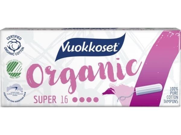 Super Tampons, 100% BIO, Super Tampons, 16 st