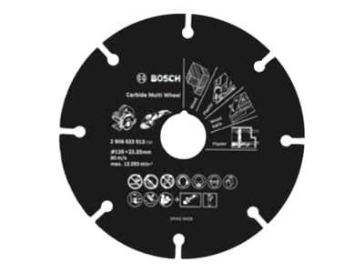 Bosch Carbide Multi Wheel - Skjæreplate - for tre, plast, tre med spiker, gips - 125 mm