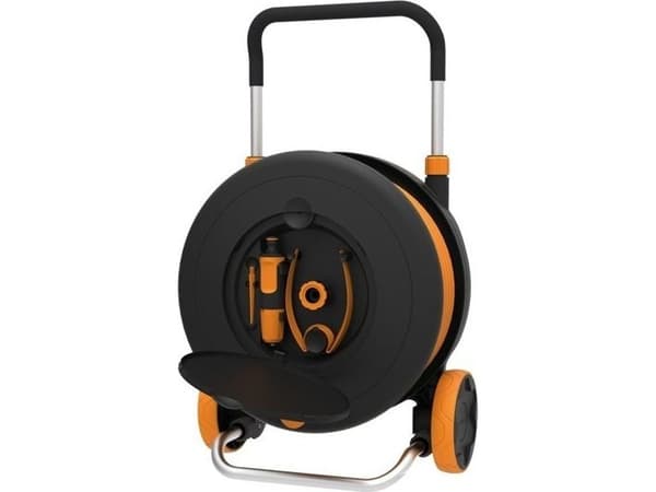 Fiskars Waterwheel M, Slangehjul, Funksjonell, Svart, Oransje, 2 hjul, 398 mm, 250 mm