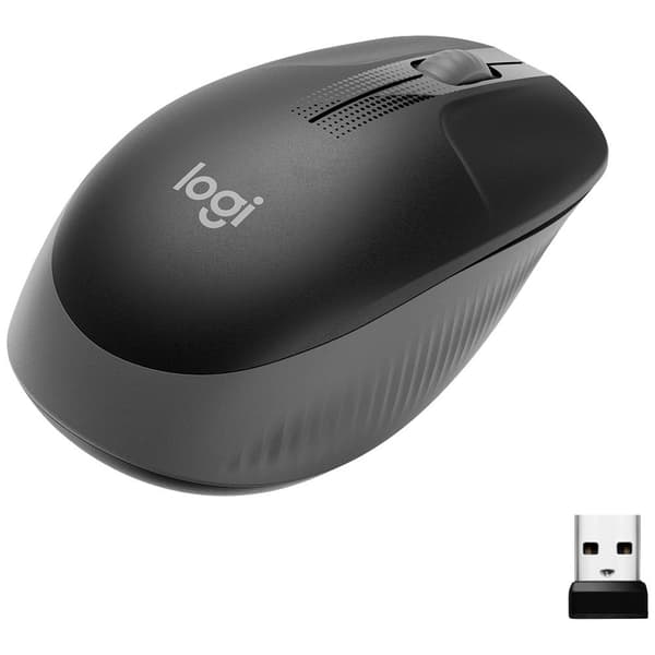 Logitech M190 WiFi mus Trådlös Optisk Antracit 3 Knappar 1000 dpi Kol