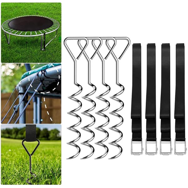 Markankare med spiraldesign och spännband - 4-pack