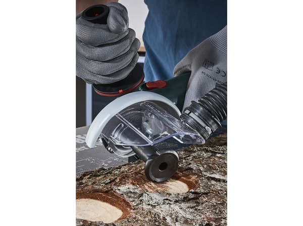 wolfcraft GmbH 4399000, Pölynerottimen suojus, Mikä tahansa tuotemerkki, 115 and 125 mm angle grinder, Läpinäkyvä, Muovi, 1 kpl