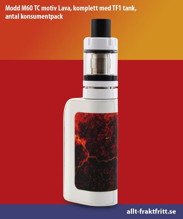 Modd M60 TC motiv Lava, komplett med TF1 tank, antal konsumentpack