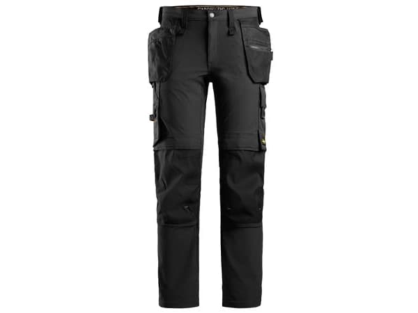 SNICKERS WORKWEAR 6271 AllroundWork Full Stretch arbejdsbukser med hylsterlommer, sort, størrelse  Str: 052